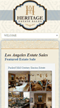 Mobile Screenshot of heritageestatesale.com